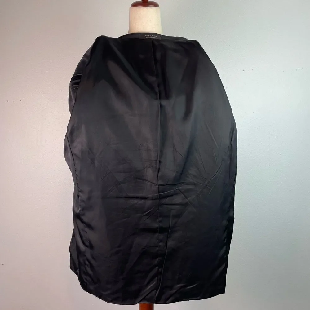 GianFranco Black Suede Sport Coat Size 42R EUC